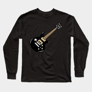 Black Guitar Long Sleeve T-Shirt